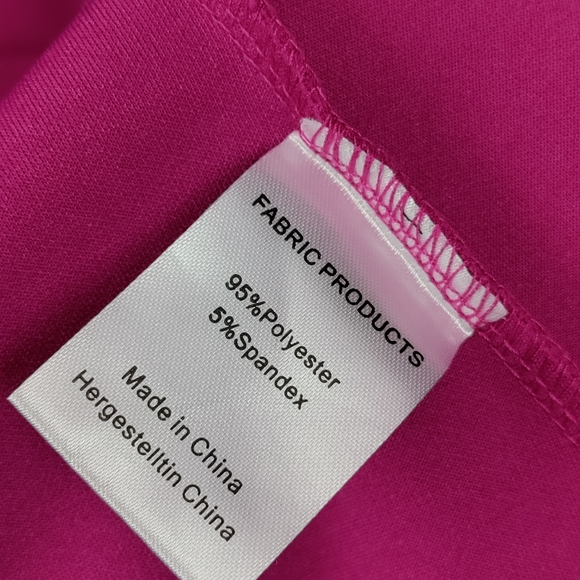 🔥 3/$25 WOOSEA Women Sleeveless V Neck Split Evening Cocktail Long Dress Pink - Picture 6 of 6